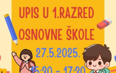 Upis u 1.razred osnovne škole u šk.god.2025./2026.
