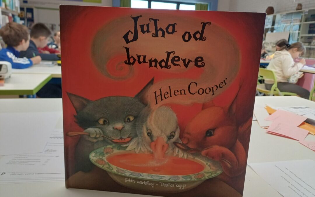 U Mjesecu hrvatske knjige 2025. učenici 2.a čitali priču i učili o rječniku hrvatskoga jezika
