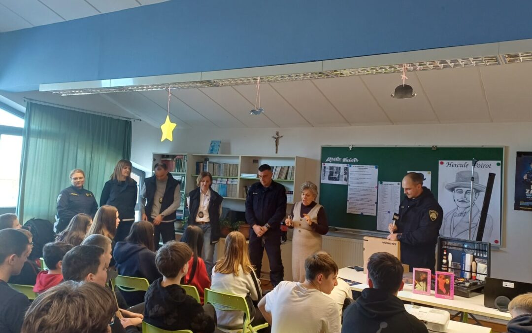 Obilježili smo 50. obljetnicu smrti autorice kriminalističkih romana Agathe Christie i ugostili tim kriminalističke policije Virovitičko-podravske županije