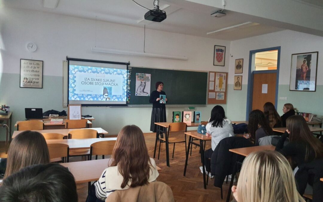 Međuškolski projekt Iza svake sjajne osobe stoji mačka u SŠ Marka Marulića