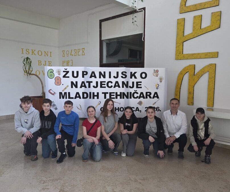 Izvrsni rezultati naših učenika na 68. natjecanju mladih tehničara – Marcel Rešetar ide na državno